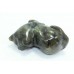 Natural Labradolite grey gemstone Cat Figure Home Decorative Gift Item